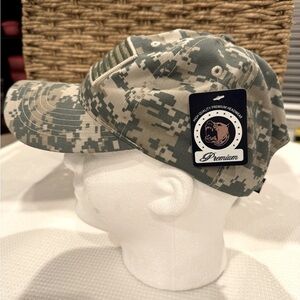 NWT: Camouflage Military Premium baseball cap- Adjustable